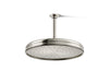 KOHLER K-13694 Traditional 12" single-function rainhead, 2.5 gpm, vibrant polished nickel