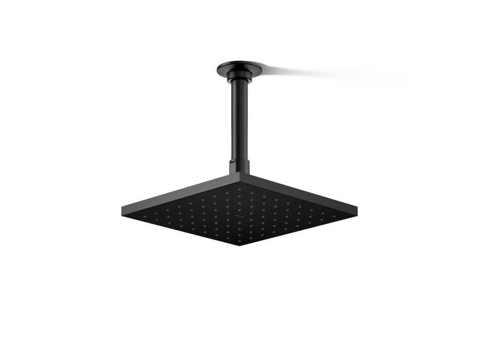 KOHLER K-13695-G Contemporary Square 8" single-function rainhead, 1.75 gpm, matte black