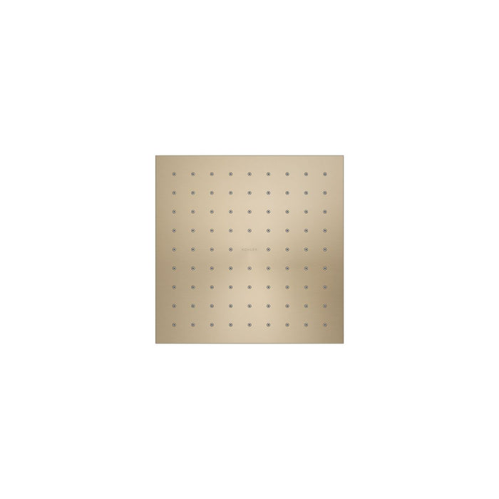KOHLER K-13695-G Contemporary Square 8" single-function rainhead, 1.75 gpm, vibrant brushed bronze - view 5