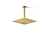 KOHLER K-13695-G Contemporary Square 8" single-function rainhead, 1.75 gpm, vibrant brushed moderne brass