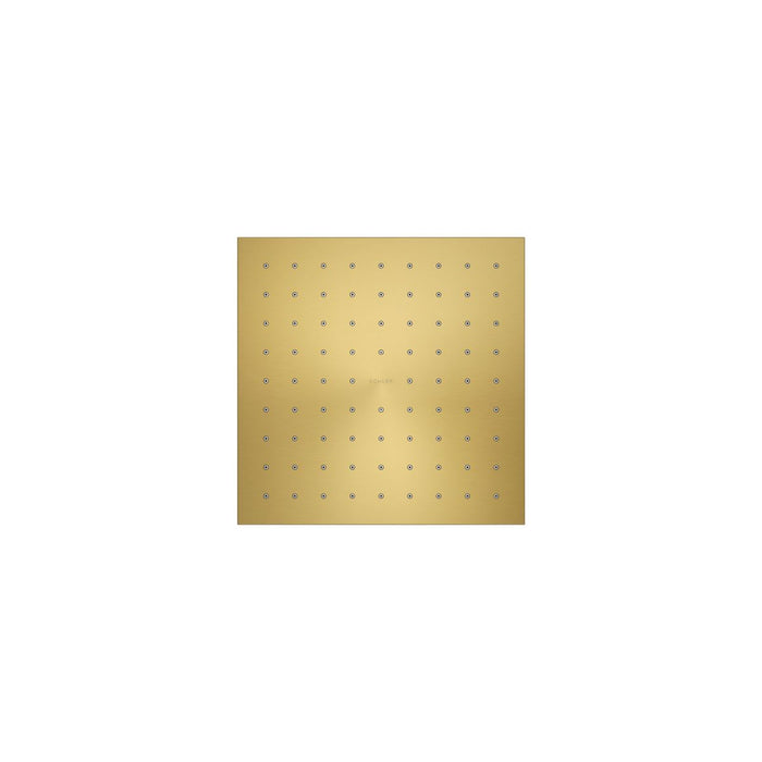 KOHLER K-13695-G Contemporary Square 8" single-function rainhead, 1.75 gpm, vibrant brushed moderne brass - view 5