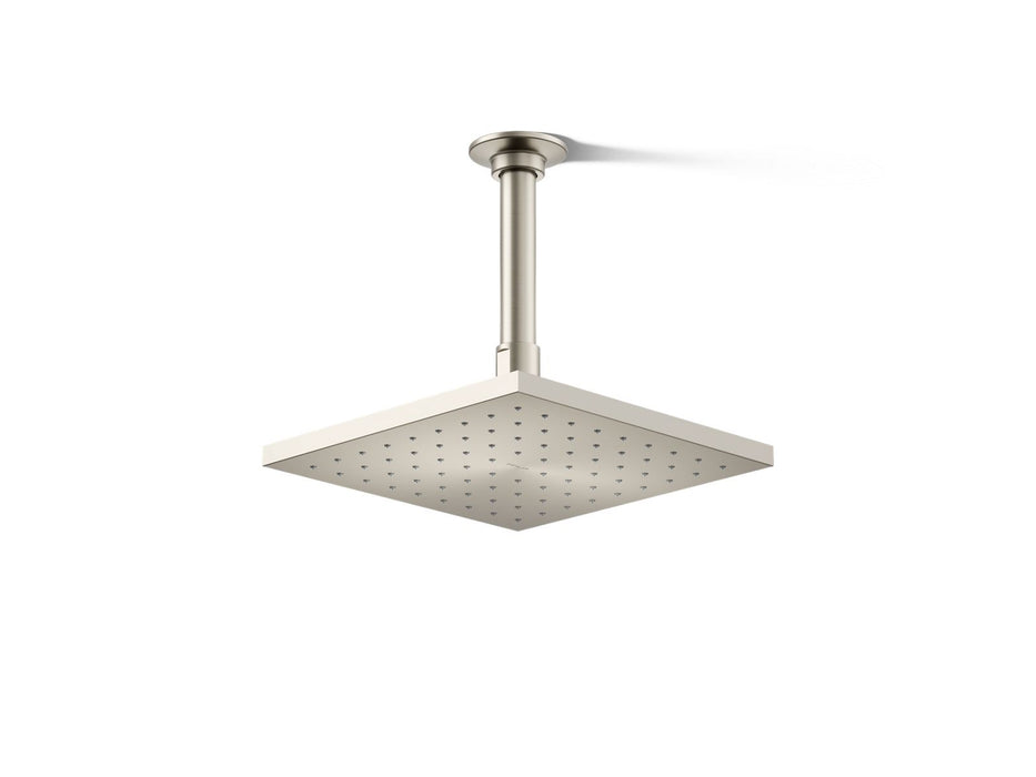 KOHLER K-13695-G Contemporary Square 8" single-function rainhead, 1.75 gpm, vibrant brushed nickel