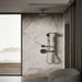 KOHLER K-13696 Contemporary Square 10" single-function rainhead, 2.5 gpm, matte black - view 2