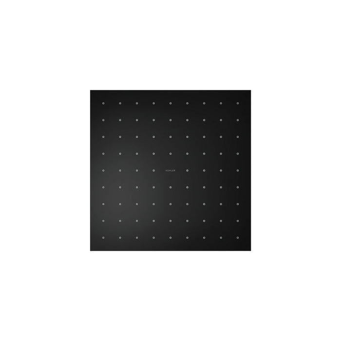 KOHLER K-13696 Contemporary Square 10" single-function rainhead, 2.5 gpm, matte black - view 4