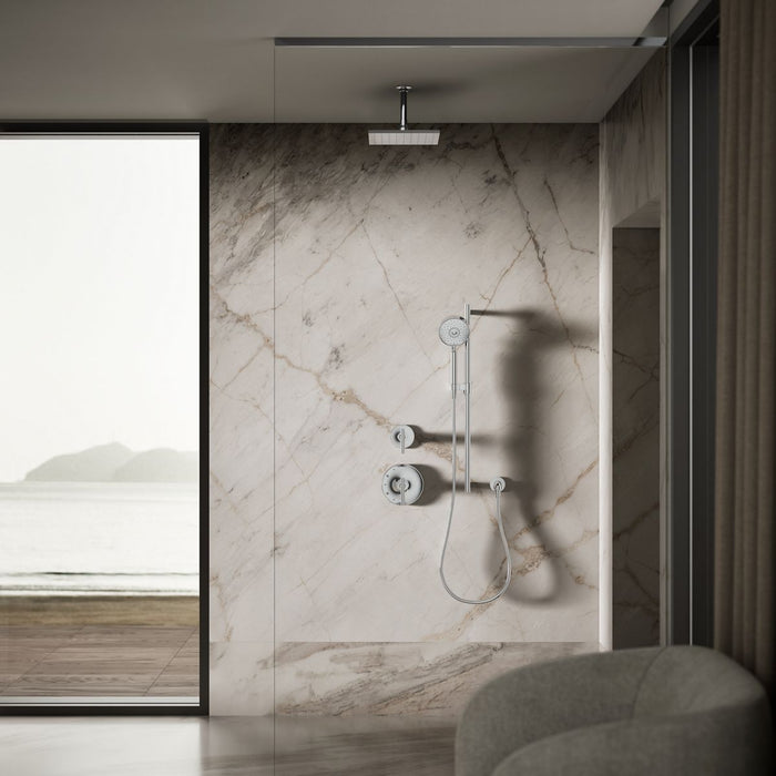 KOHLER K-13696 Contemporary Square 10" single-function rainhead, 2.5 gpm, polished chrome - view 2