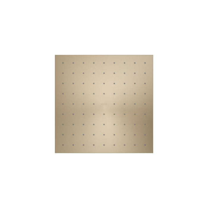 KOHLER K-13696 Contemporary Square 10" single-function rainhead, 2.5 gpm, vibrant brushed bronze - view 4