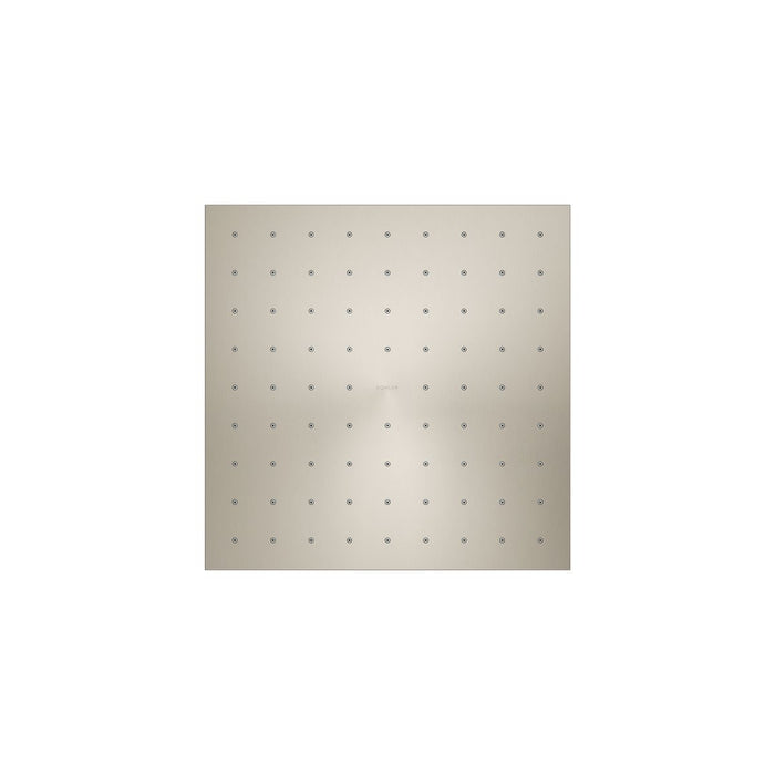 KOHLER K-13696 Contemporary Square 10" single-function rainhead, 2.5 gpm, vibrant brushed nickel - view 4