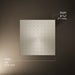 KOHLER K-13696 Contemporary Square 10" single-function rainhead, 2.5 gpm, vibrant brushed nickel - view 5