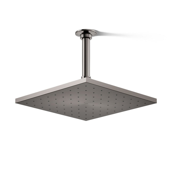 KOHLER K-13696 Contemporary Square 10" single-function rainhead, 2.5 gpm, vibrant titanium - view 3