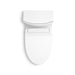 KOHLER K-1381-TBHHC Veil Hidden Cord One-piece Elongated Toilet with Skirted Trapway, Dual-flush, White - top view of product