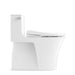 KOHLER K-1381-TBHHC Veil Hidden Cord One-piece Elongated Toilet with Skirted Trapway, Dual-flush, White - side view of produc