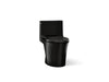 KOHLER K-1381-0 K-1381 Veil One-piece Elongated Toilet with Skirted Trapway, Dual-flush, black black