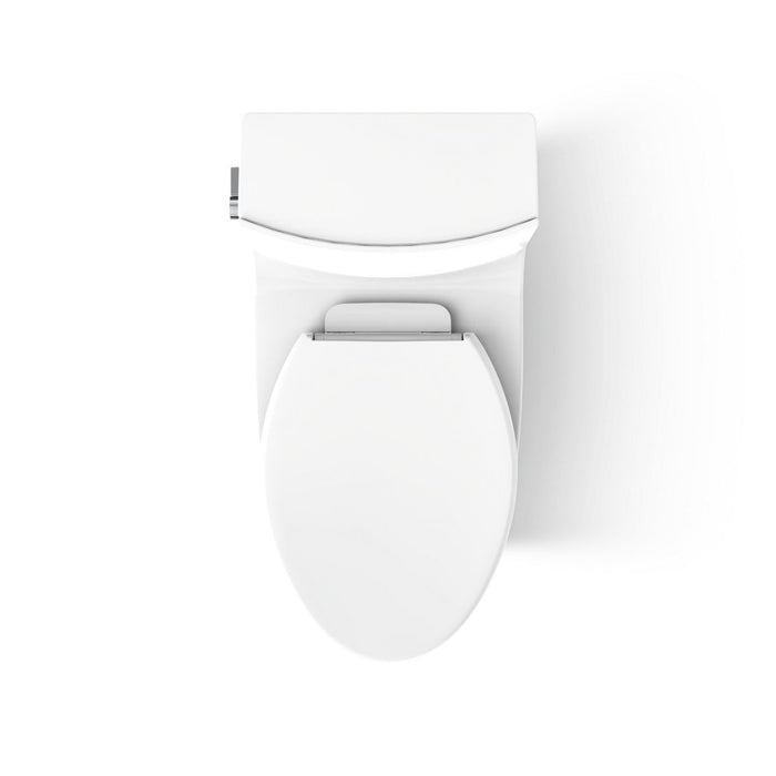 KOHLER K-1381-HC Veil Hidden cord one-piece elongated toilet with skirted trapway, dual-flush