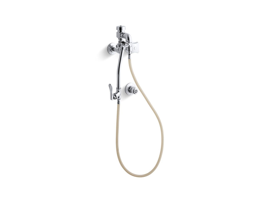 KOHLER K-13931-2A Triton Built-in bedpan washer with washer standard sprayhead and handle, polished chrome