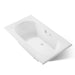 KOHLER K-1418-GH Memoirs 72" x 42" drop-in Heated BubbleMassage air bath, white