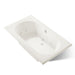 KOHLER K-1418-JHC Memoirs 72" x 42" drop-in whirlpool bath, biscuit