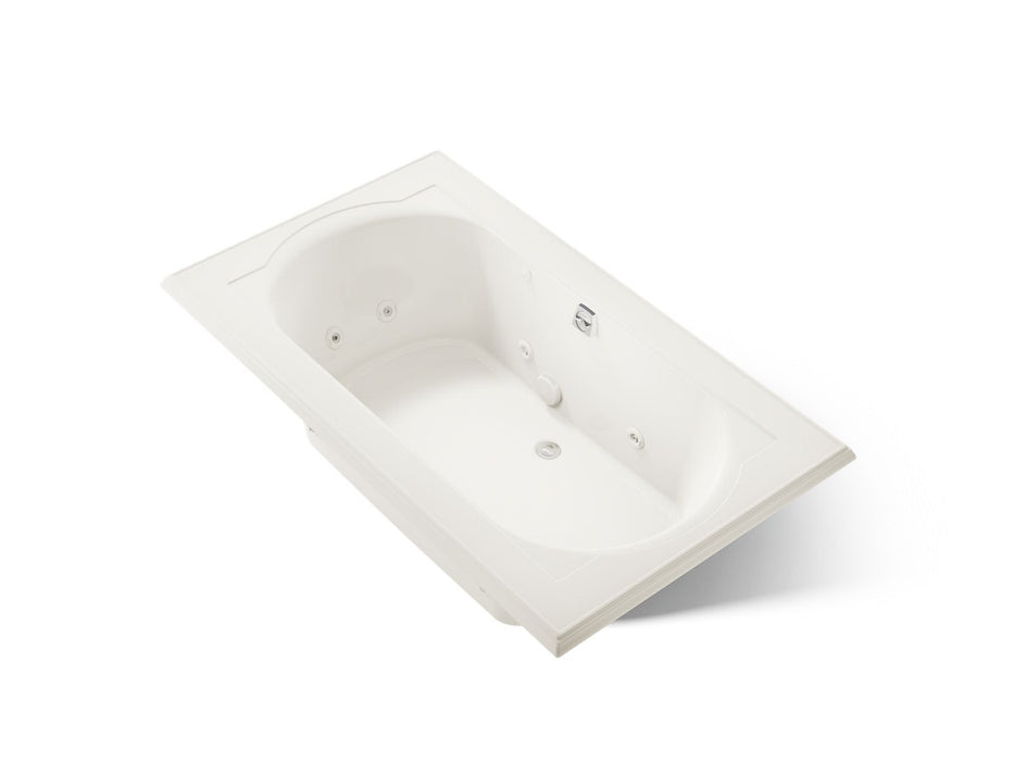 KOHLER K-1418-JHC Memoirs 72" x 42" drop-in whirlpool bath, biscuit