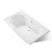 KOHLER K-1418-JHC Memoirs 72" x 42" drop-in whirlpool bath, white
