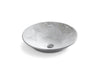 KOHLER K-14223-SMC Empress Bouquet Conical Bell Conical Bell 16-1/4" round vessel bathroom sink, no overflow