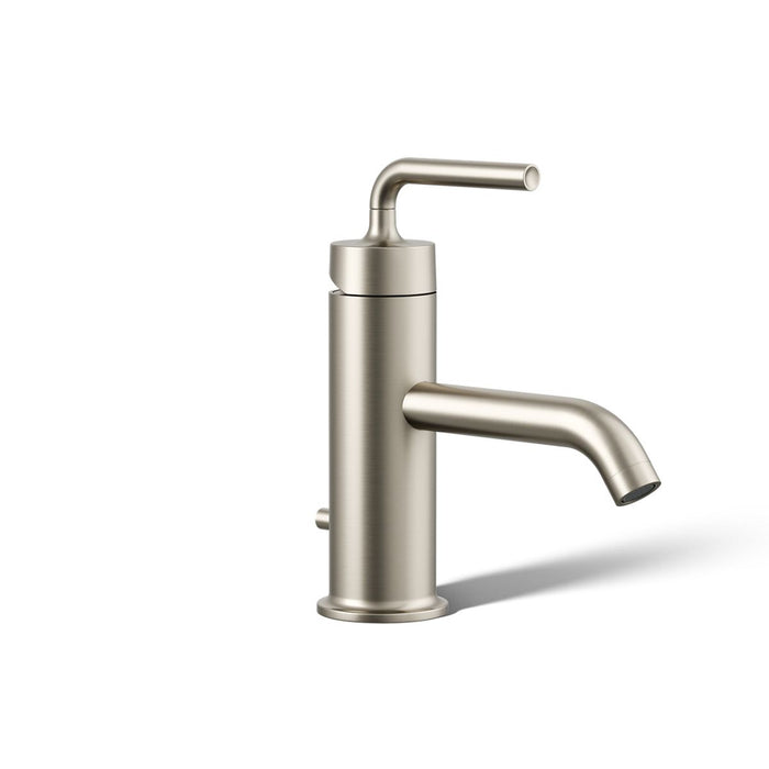 KOHLER K-14402-4A Purist Single-handle bathroom sink faucet with Straight Lever handle, 1.2 gpm, vibrant brushed nickel -...