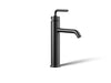 KOHLER K-14404-4A Purist Tall single-handle bathroom sink faucet with Lever handle, 1.2 gpm, matte black