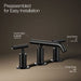 KOHLER K-14410-4 Purist Widespread bathroom sink faucet with Lever handles, 1.2 gpm, matte black - view 3