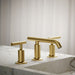 KOHLER K-14410-4 Purist Widespread bathroom sink faucet with Lever handles, 1.2 gpm, vibrant brushed moderne brass - view 4