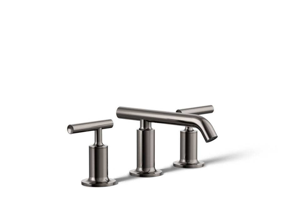 KOHLER K-14410-4 Purist Widespread bathroom sink faucet with Lever handles, 1.2 gpm