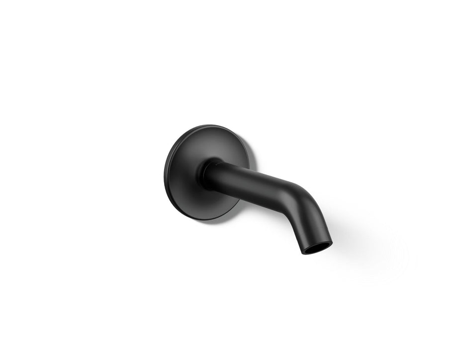 KOHLER K-14426 Purist Wall-mount bath spout, matte black