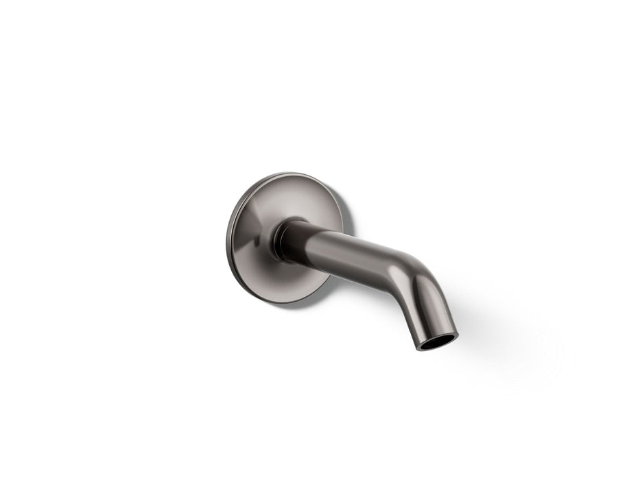 KOHLER K-14426 Purist Wall-mount bath spout, vibrant titanium