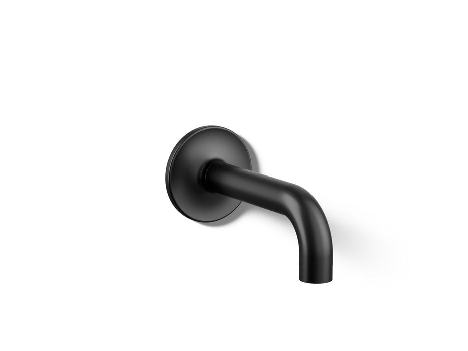 KOHLER K-14427 Purist Wall-mount bath spout, matte black