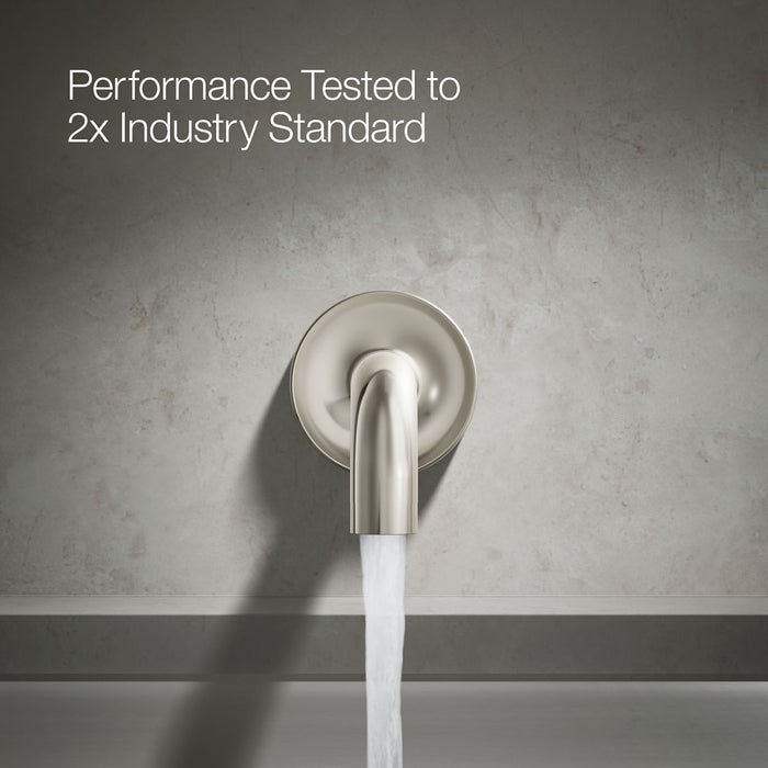 KOHLER K-14427 Purist Wall-mount bath spout, vibrant polished nickel - view 4