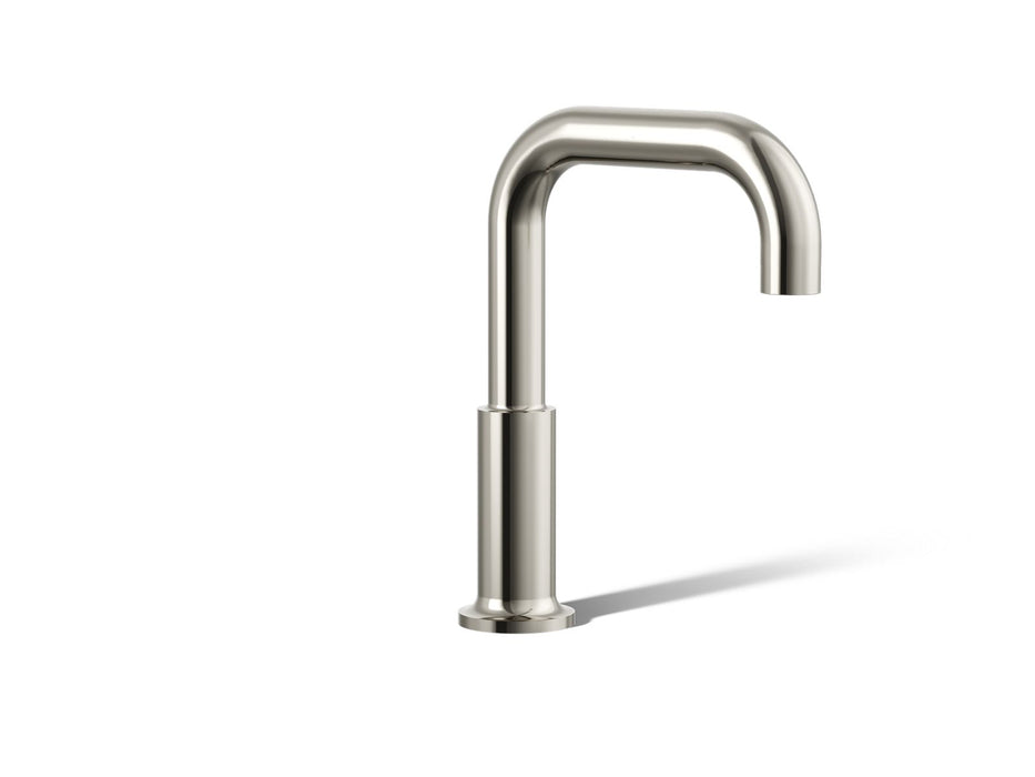 KOHLER K-14430 Purist Deck-mount bath spout, vibrant polished nickel