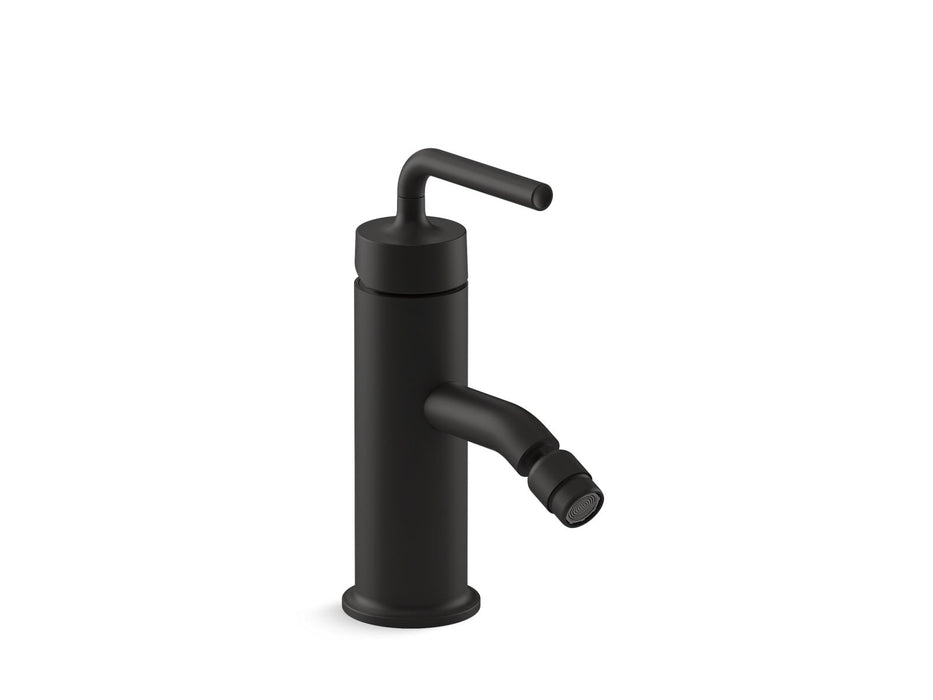 KOHLER K-14434-4A Purist Horizontal swivel spray aerator bidet faucet with straight lever handle