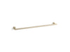 KOHLER K-14437 Purist 30" towel bar, vibrant french gold