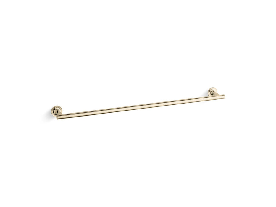 KOHLER K-14437 Purist 30" towel bar, vibrant french gold