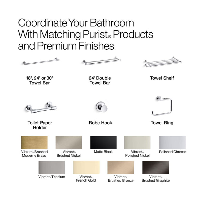 KOHLER K-14440 Purist Glass shelf, vibrant french gold - view 2