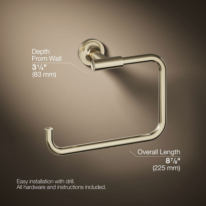 KOHLER K-14441 Purist Towel ring