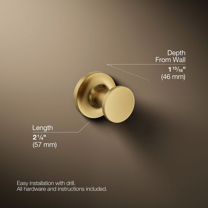KOHLER K-14443 Purist Robe hook