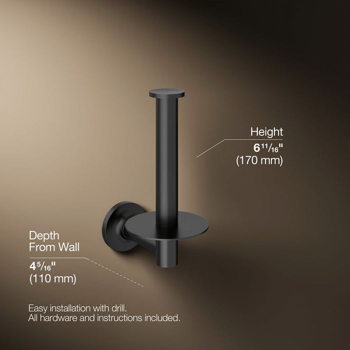 KOHLER K-14444 Purist Vertical toilet paper holder