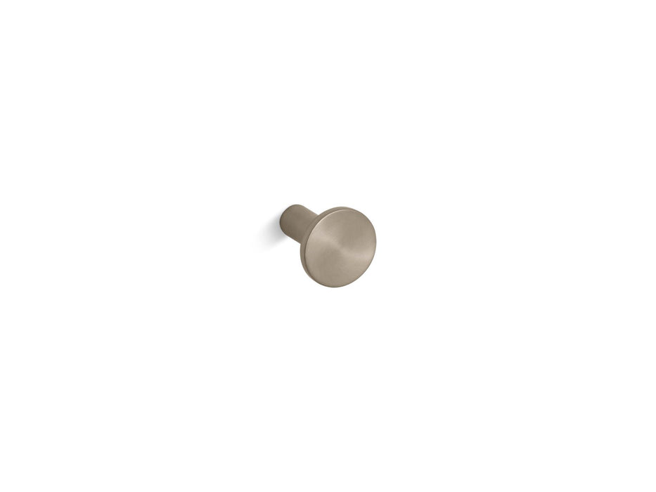 KOHLER K-14484 Purist Cabinet knob, vibrant brushed bronze