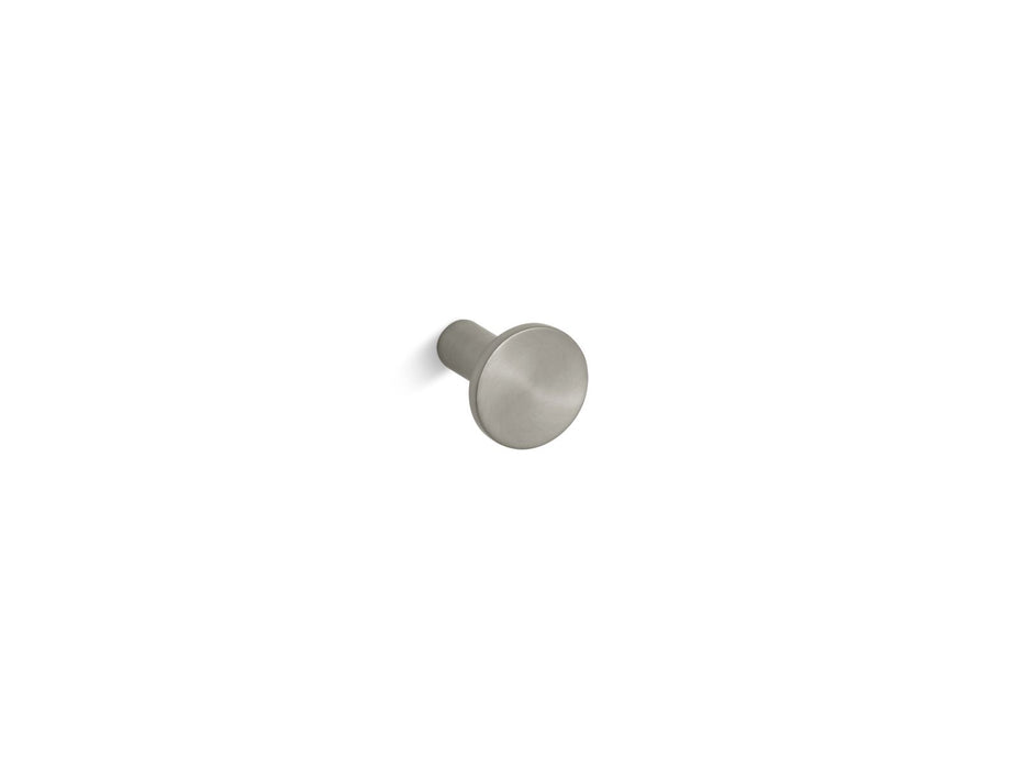 KOHLER K-14484 Purist Cabinet knob, vibrant brushed nickel