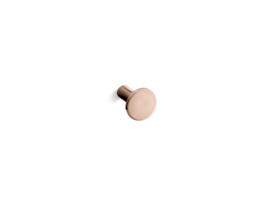 KOHLER K-14484 Purist Cabinet knob, vibrant rose gold