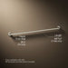 3/4 view of product with dimensions