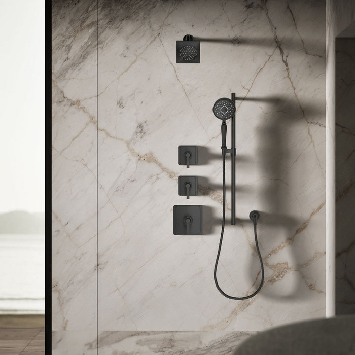 KOHLER K-14786 Loure Single-function showerhead, 2.5 gpm, matte black - view 3