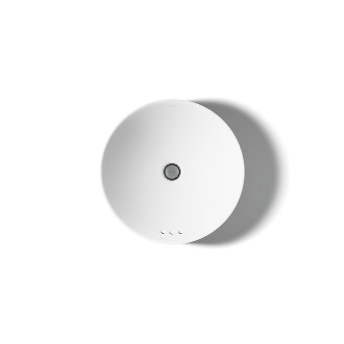KOHLER K-14800 Vox 16-1/2" round vessel bathroom sink, white - view 3