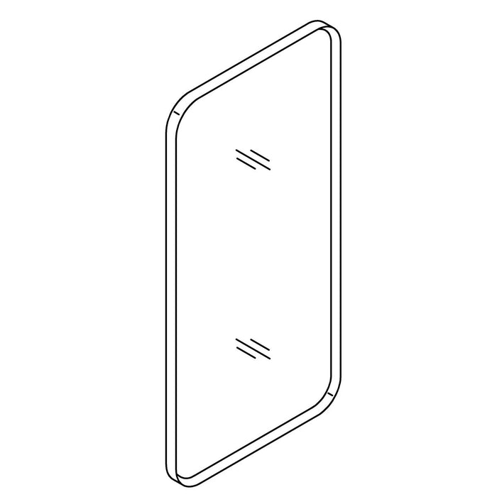 KOHLER K-1522012 Small Rectangle Door Kit, moderne brushed gold