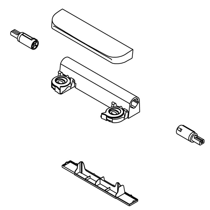KOHLER K-1522583 Readylatch Hinge Assembly Kit EB, white