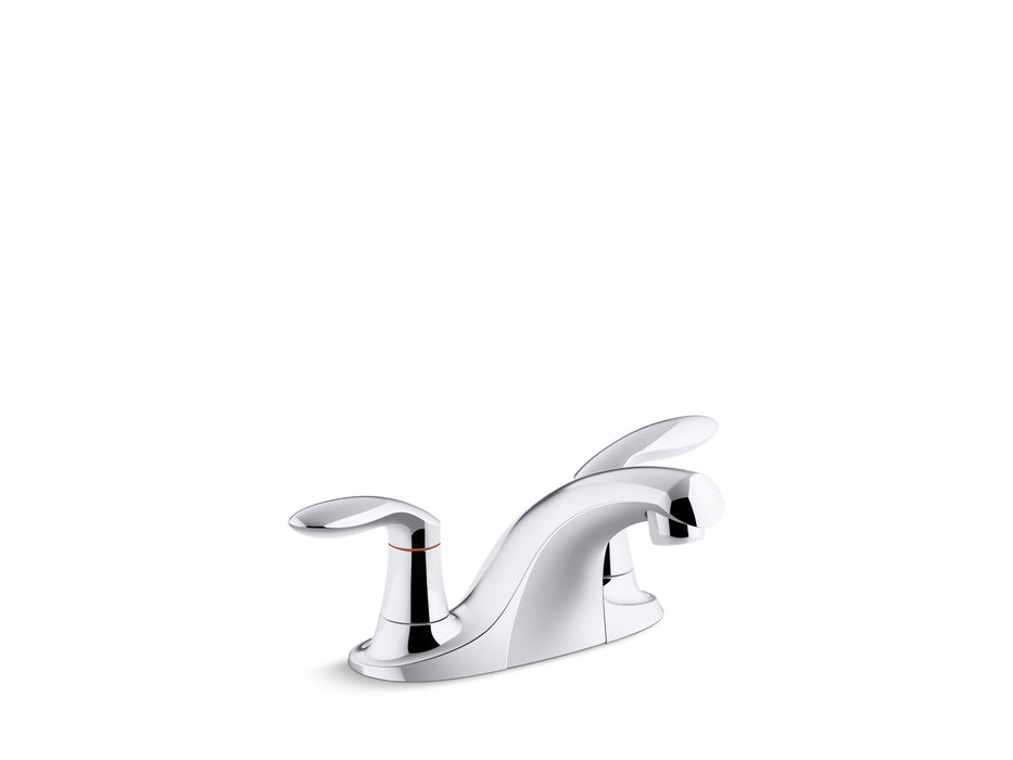 KOHLER K-15240-4NDRA Coralais Two-handle centerset bathroom sink faucet with 0.5 gpm vandal-resistant aerator and...