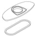 KOHLER K-1538867 Escutcheon Assembly, vibrant brushed moderne brass